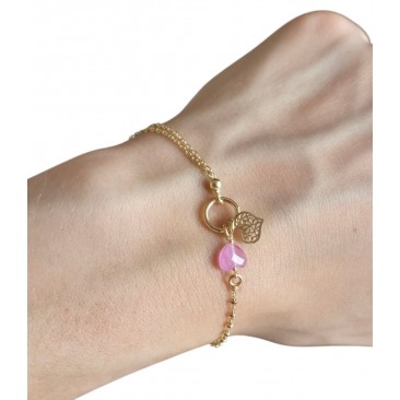 SREBRNA BRANSOLETKA DAMSKA NA RĘKĘ CELEBRYTKA SERCE SERDUSZKO 925