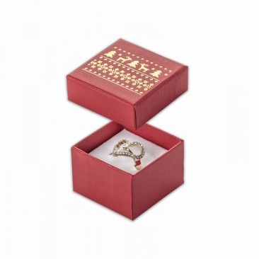 Pudełko świąteczne kartonowe na biżuterię święta